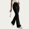 Anna-Kaci Women's Soft Ribbed Knit Lounge Pants with Flared Leg Silhouette and Comfortable High Waist Fit for Everyday Comfort - 4 of 4