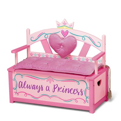Princess Bench Seat with Storage Pink - WildKin