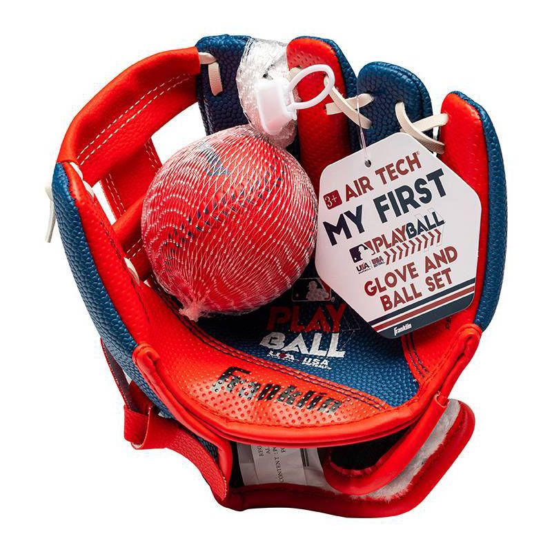 Franklin Sports MLB Playball Air Tech 8.5 Glove - Blue/Red, 2 of 7