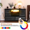 8-Drawer Storage Cabinet TV Cabinet for 55-Inch TV Entertainment Center - 4 of 4