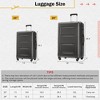 Maggift 4 PCS Bag and Luggage Sets, with 4 Spinner Wheels Lightweight Suitcase, Suitable for business trips and travel, Black, 18"*12.2"*28.3" - 4 of 4