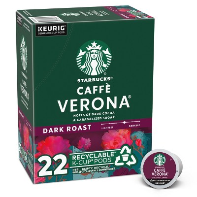 Starbucks Keurig Caff&#232; Verona Dark Roast Coffee Pods - 22 K-Cups