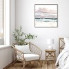 30" x 30" Soft Coastal Abstract I by Emma Scarvey Framed Canvas Wall Art Print - Amanti Art: Seascape Decor, Hand-Stretched - 4 of 4
