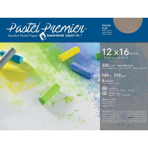 Pastel Premier Sanded Pastel Paper 12 X 16 Inches Medium Grit Italian Clay 145 Lb 6 Sheets Target