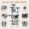 Cat Tree, Cat Furniture  Multi-Level Heavy Duty Cat Tower - Sisal Scratching Posts Plush Perches Hammock Condo Dangling Ball - 3 of 4
