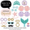 Big Dot of Happiness Trading The Tail For A Veil - Mermaid Bachelorette Party or Bridal Shower Photo Booth Props Kit - 20 Count - 2 of 4