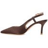 Journee Collection Womens Knightly Medium and Wide Width Sling Back Mid Stiletto Pointed Toe Pumps - 2 of 4