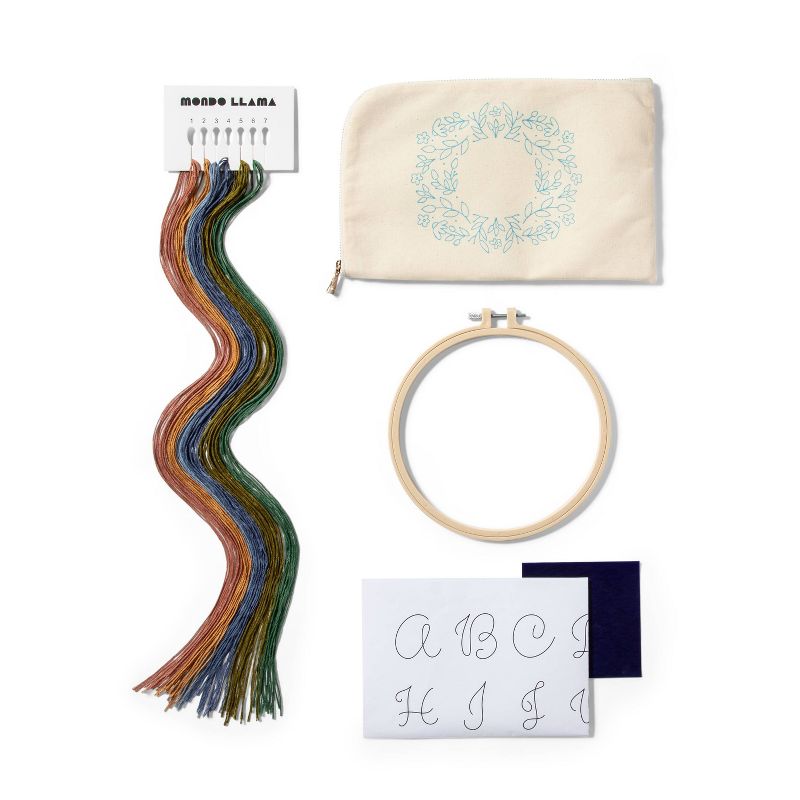 Embroidered Pouch Knitting Kit - Mondo Llama&#8482;, 3 of 7