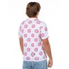 Seven Times Six The Simpsons T-Shirt Men's Pink Doughnut Short Sleeve Top White - 4 of 4