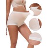 INSPIRE CHIC Women's Full Coverage Maternity Underwear Plus Size High Waisted Ice Silk Invisible Breathable Panties - 3 of 4