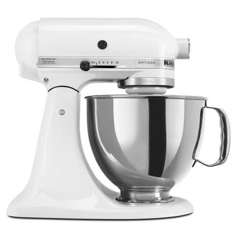 Kitchenaid Artisan Series 5qt Tilt Head Stand Mixer White Ksm150
