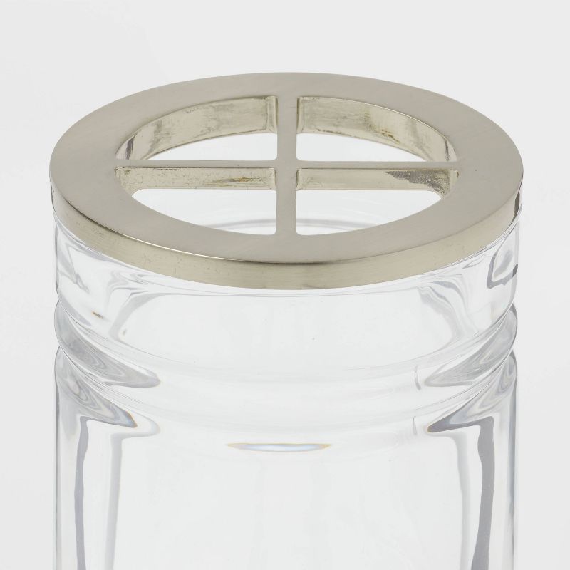 Glass Toothbrush Holder Clear - Threshold&#8482;, 4 of 5