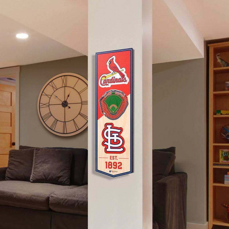 MLB St. Louis Cardinals 6&#34;x19&#34; Stadium Banner, 2 of 5