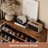 Narrow Slim Freestanding Rack Cabinet, Shoe Organizer Cabinet for Entryway - 4 of 4