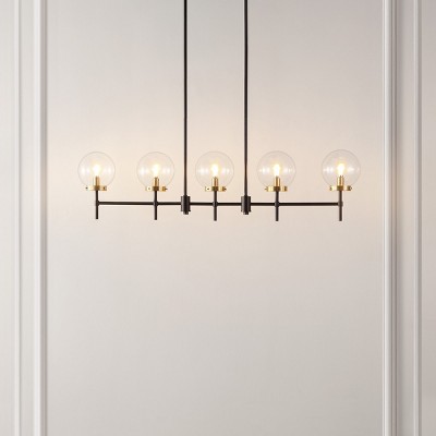 Mylah 5-Light Oil Rubbed Bronze Glass Globe Pendant