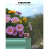 6x3x2 ft Galvanized Raised Garden Bed,24" Tall Metal Planter Box for Flowers Herbs Vegetables - 3 of 4