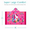 Joyfy Hooded Bath Towels for Kids Cotton Pink Unicorn Kids 30" x 50" for 3-10 Years Boys Girls Beach Towel Hooded  Absorbent Pool Toddler Swim Wrap - 2 of 4