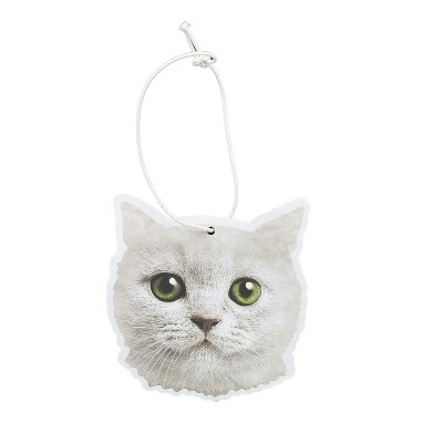 Just Funky White Cat Cupcake Scented Hanging Air Freshener