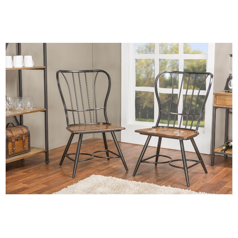 Longford Industrial Dining Chair (Set Of 2) - Baxton Studio, 4 of 7
