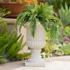 Gulches Italian Urn - Elegant 26" Antique White Planter for Indoor & Outdoor Use - 2 of 4