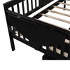 NicBex Twin/Full Size Daybed with 2 Drawers,Wood Day Bed Frame for Bedroom,Living Room,Apartment - 4 of 4
