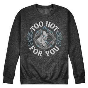 Men's - Disney Villains - Hades Too Hot For You Graphic Fleece Sweatshirt - 1 of 4