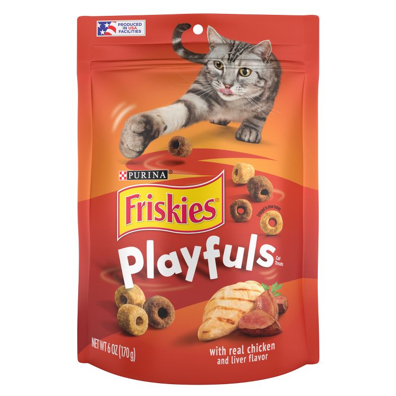 Friskies Playfuls Chicken &#38; Liver Flavor Cat Treat - 6oz, 1 of 9