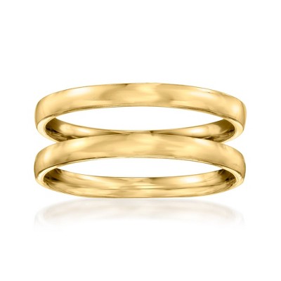 Ross-Simons 18kt Gold Over Sterling Jewelry Set: 2 2mm Stackable Rings