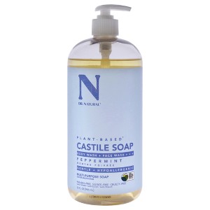 Dr. Natural Castile Liquid Soap - Multi-Use Body Wash, Shampoo and Face Wash - Hydrating Body Soap for Skin, Hair, Pets and Home - Peppermint - 32 oz - 1 of 1