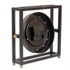 Kiera Grace 9" Bamford Iron Table Clock Black: Vintage Charm, Analog Display, Indoor Decor - 2 of 4