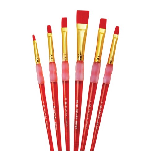 Royal & Langnickel Big Kid's Choice Classroom Brush Set, Flat Type,  Assorted Sizes, Set Of 90 : Target