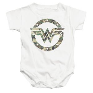 Baby DC Wonder Woman Camo Wonder Woman Logo Infant Bodysuit - 1 of 3