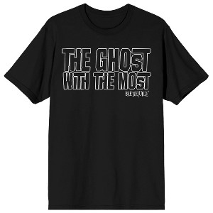 Beetlejuice The Ghost with the Most Men's Black T-shirt - 1 of 1