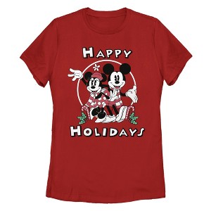 Women's Mickey & Friends Christmas Gingerbread Cookies Collage T-Shirt - 1 of 4