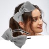 Unique Bargains Women's Fashion Satin Bow Knot Headband 0.31 Inch Wide 1 Pc - 2 of 4