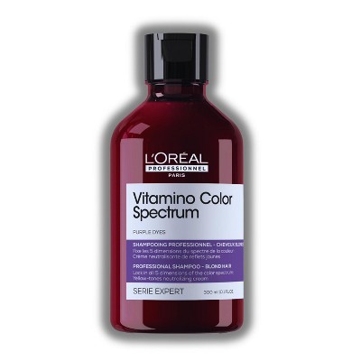 L'oreal Professional Paris Vitamino Color Spectrum Shampoo Blonde Hair (10.1 oz) - For Ultra High Glass Shine & Strengthens | Maintains Color Vibrancy