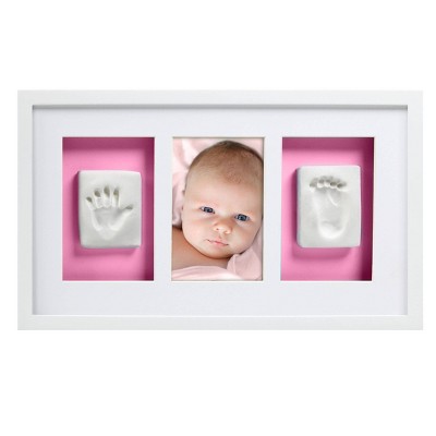 Pearhead Babyprints Hand & Foot Wall Frame - White