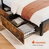 Queen Bed Frame, Metal Bed Frame with Stylish Headboard and Footboard, Heavy Duty Platform Bed Frame with Under Bed Storage, All-Metal Support System - 3 of 4