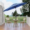 9' Outdoor Patio Umbrella, Outdoor Table Umbrella, Yard Umbrella, Market Umbrella with 8 Sturdy Ribs, Push Button Tilt and Crank - 4 of 4