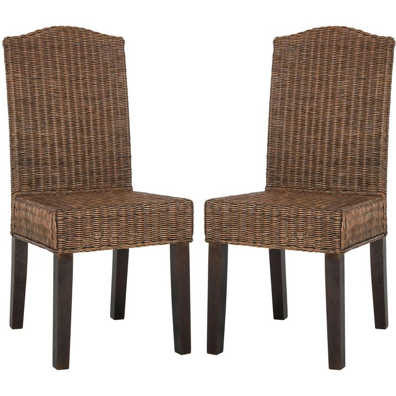 Odette 19''H Wicker Dining Chair (Set of 2)  - Safavieh, 1 of 8