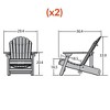 Hamilton 2pk Folding & Reclining Adirondack Chairs - highwood
 - 4 of 4