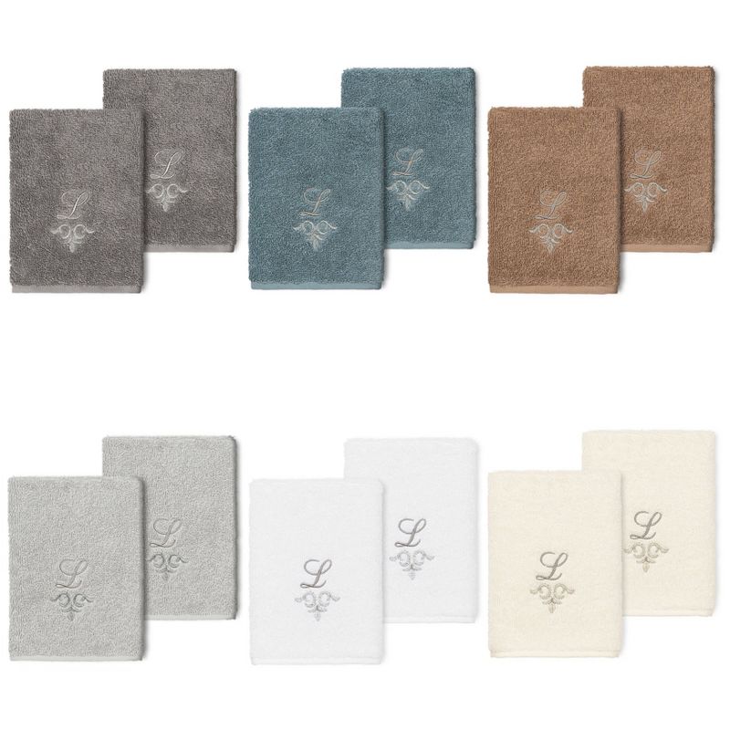 Set of 2 Monogrammed Towels  - Linum Home Textiles, 3 of 4