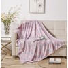 Goodgram Glow In The Dark Pink Hearts Ultra Plush Fleece Accent Throw Blanket - 50 In. X 60 In. - 3 of 3