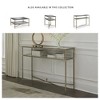 Signature Design by Ashley Cloverty Glass Top Sofa Table, Gold Finish - 4 of 4