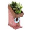 The Lakeside Collection Wood Combination Bird House and Planter with Distressed Finish - 2 of 4
