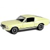 1967 Ford Mustang GT Fastback "High Country Special" Aspen Gold "Hobby Exclusive" Series 1/64 Diecast Model Car by Greenlight - 2 of 3
