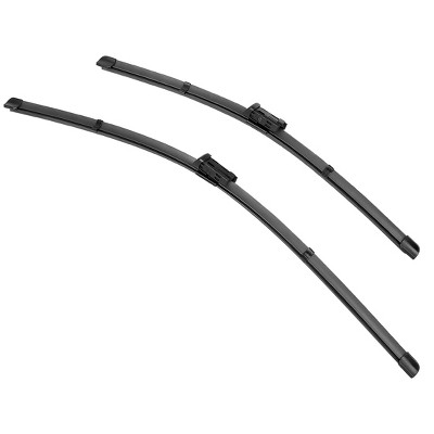 X-Autohaux Plastic Rubber for Porsche Cayman 2014-2016 Windshield Wipers 23"+21" Black 2 Pcs