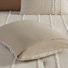PAGED Full/Queen Comforter Set Cotton Yarn Dyed 3 Piece Bedding Set, Bed in a Bag with 1 Comforter and 2 Standard Shams for Bedroom - 4 of 4