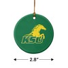 Kentucky State University Primary Logo Porcelain Holiday Christmas Tree Ornament  2.8" (7.1 cm) - 3 of 4