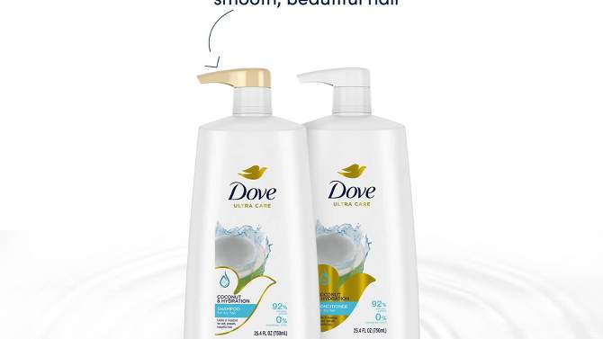 Dove Beauty Coconut & Hydration Conditioner for Dry Hair, 2 of 12, play video